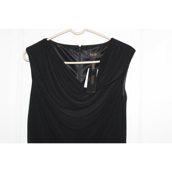 Laundry By Shelli Segal Black Sleeveless Dress Size Women's 2 96S14309 - Picture 2 of 4